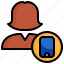 phone, user, avatar, smartphone, communications 