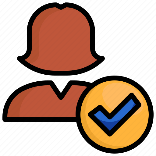 Yes, accept, success, check, mark, user icon - Download on Iconfinder