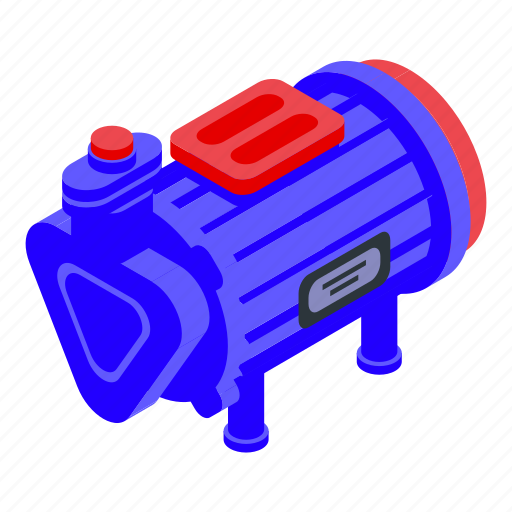 Industrial, pump, isometric icon - Download on Iconfinder
