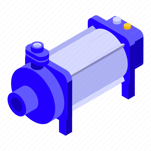 Compressor, air, pump, isometric icon - Download on Iconfinder