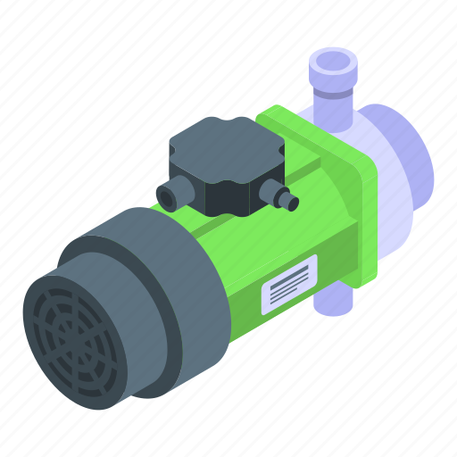Water, pump, isometric icon - Download on Iconfinder