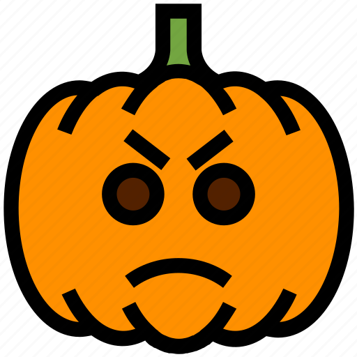 Angry, food, halloween, horror, pumpkin, scary, vegetable icon - Download on Iconfinder