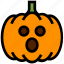 food, ghost, halloween, pumpkin, scary, scream, vegetable 