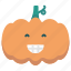 emoticon, grin, halloween, pumpkin 