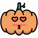 emoticon, halloween, lover, pumpkin
