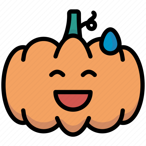 Emoticon, halloween, pumpkin, tense icon - Download on Iconfinder