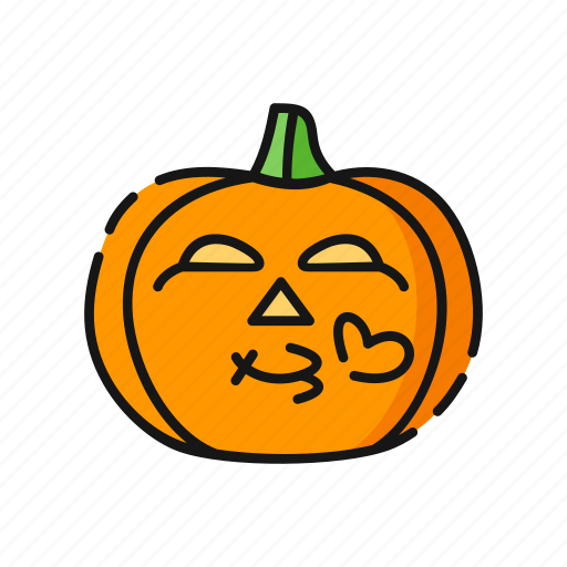 Avatar, emoji, feeling, halloween, kiss, pumpkin icon - Download on Iconfinder