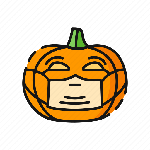 Avatar, emoji, face mask, halloween, mask, protection, pumpkin icon - Download on Iconfinder
