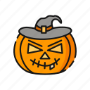 avatar, emoji, feeling, halloween, pumpkin, witch