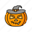 avatar, emoji, feeling, halloween, pumpkin, witch 