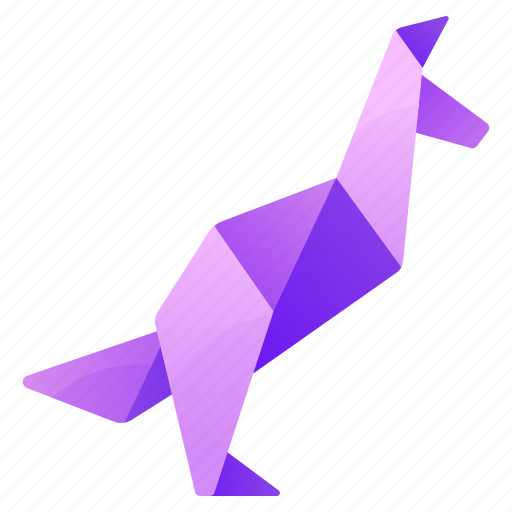 Kangaroo, kangaroo origami, origami, japanese origami, papercraft origami icon - Download on Iconfinder