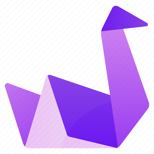 Swan, swan origami, origami, japanese origami, papercraft origami icon - Download on Iconfinder