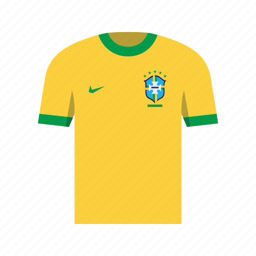 Brazil, soccer, football, jersey, shirt, world cup, qatar icon - Download on Iconfinder