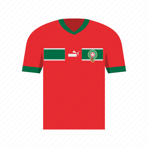Morocco, soccer, football, jersey, shirt, world cup, qatar icon - Download on Iconfinder