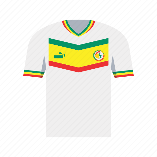 Senegal, soccer, football, jersey, shirt, world cup, qatar icon - Download on Iconfinder