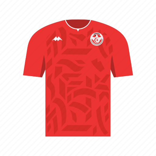 Tunisia, soccer, football, jersey, shirt, world cup, qatar icon - Download on Iconfinder