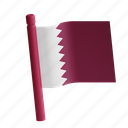 qatar, flag, country, arab, nation 