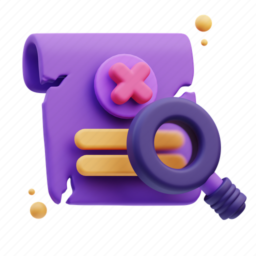 Vailed, error, business, quality, technology, industry, product 3D illustration - Download on Iconfinder