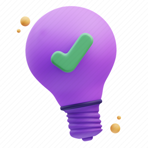 Bulb, business, quality, technology, industry, product, service 3D illustration - Download on Iconfinder