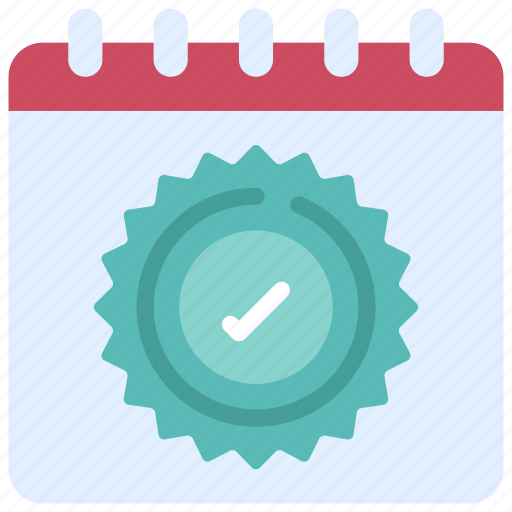 Approval, date, assurance, calendar, tick icon - Download on Iconfinder
