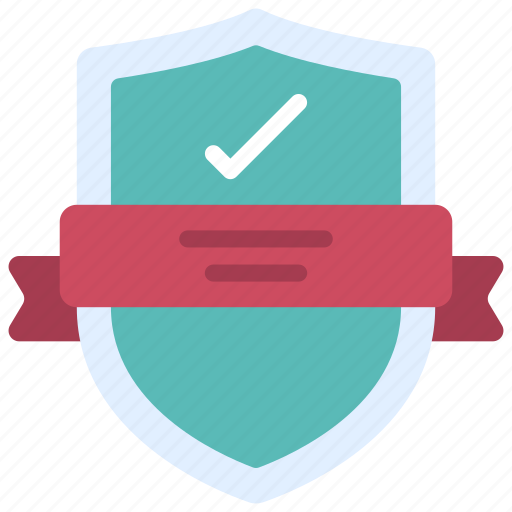 Quality, shield, assurance, ribbon, protection icon - Download on Iconfinder
