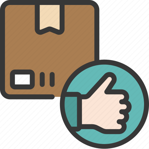 Approved, product, assurance, package, thumbsup icon - Download on Iconfinder