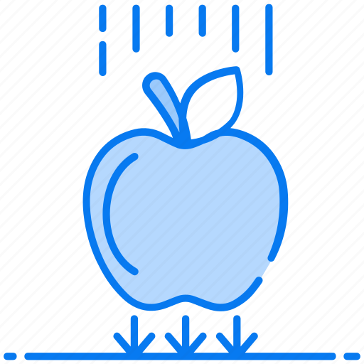 Attracting force, falling apple, falling force, gravity, physics icon - Download on Iconfinder