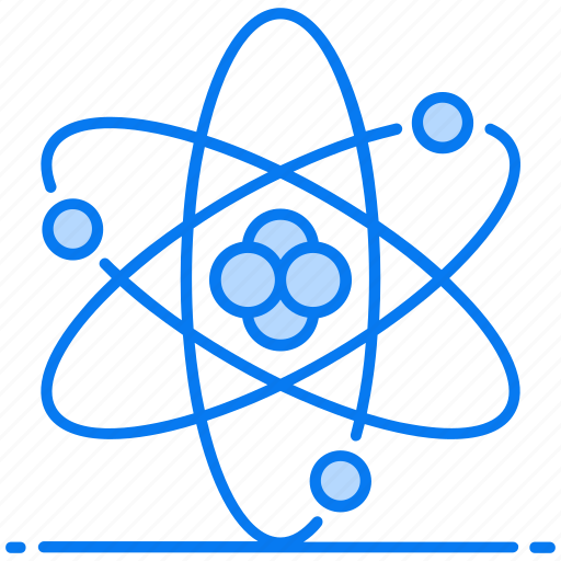 Atom, atomic orbitals, atomic structure, nuclear physics, orbit, science symbol icon - Download on Iconfinder