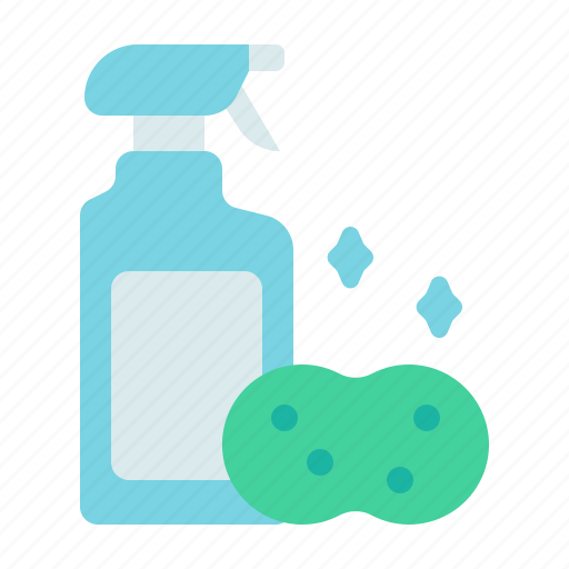 Spray, soap, sponge, clean, cleaning, bottle, hygiene icon - Download on Iconfinder