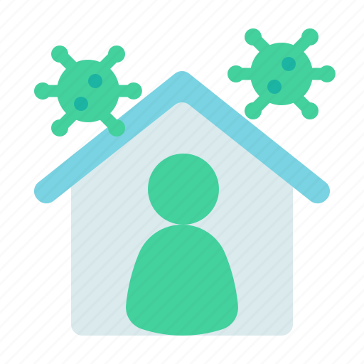 Quarantine, virus, coronavirus, home, house, work, social icon - Download on Iconfinder