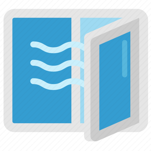 Aeration, quarantine, stayhome, ventilation, wind, window icon - Download on Iconfinder