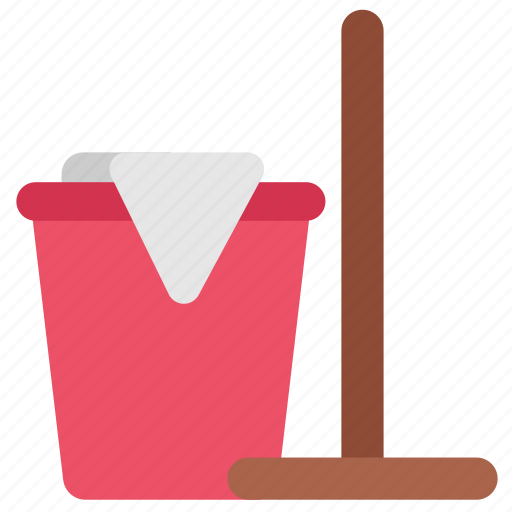 Bucket, cleaning, disinfection, housekeeping, mop, quarantine, stayhome icon - Download on Iconfinder