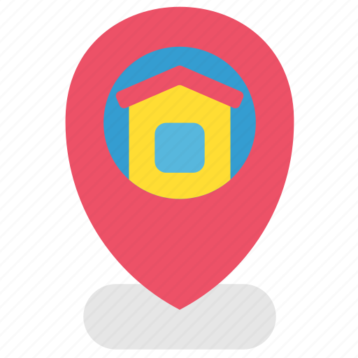 Geolocation, home, house, quarantine, stayhome, tag icon - Download on Iconfinder