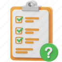 list, question, menu, faq, ask, checklist, document, information, clipboard