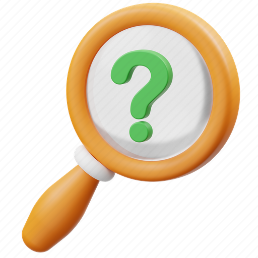 Magnifier, question, magnifying glasses, search, question mark, support, seo icon - Download on Iconfinder