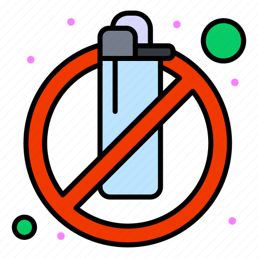 Allowed, fire, flame, lighter, not, smoking icon - Download on Iconfinder