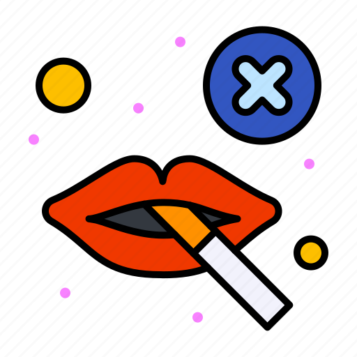 Banned, cigarette, lips, smoking icon - Download on Iconfinder
