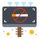 ad, board, cigarette, no, sign, smoke