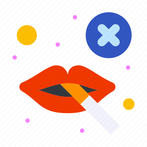 Banned, cigarette, lips, smoking icon - Download on Iconfinder