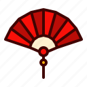 fan, paper, lamp, light, decoration, chinese, new year, traditional, object