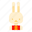 rabbit, chinese, new year, character, zodiac, avatar 