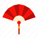 fan, paper, decoration, chinese, new year, traditional, object