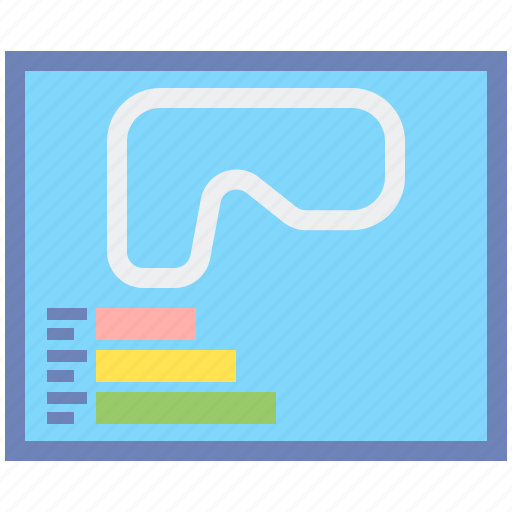 Telemetry, track, race icon - Download on Iconfinder