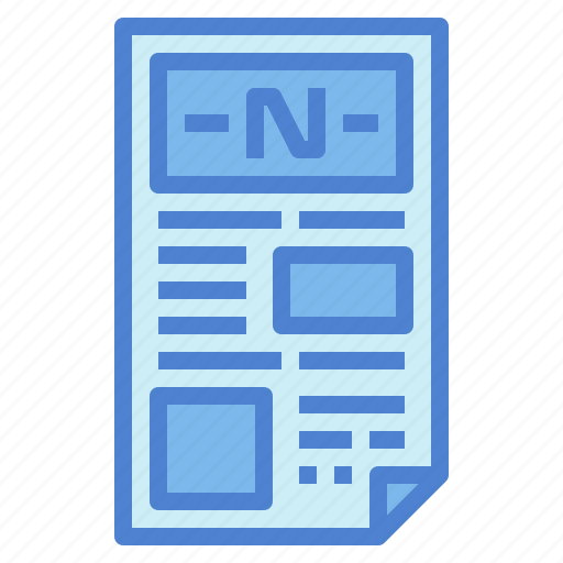 Communication, news, newspaper, report icon - Download on Iconfinder