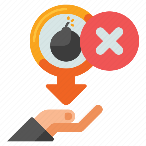 Bomb, click, donations, hand, unacceptable icon - Download on Iconfinder