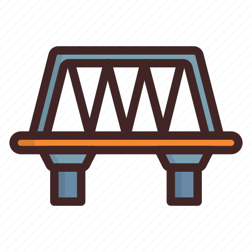 Bridge, railway, train, transport, transportation icon - Download on Iconfinder