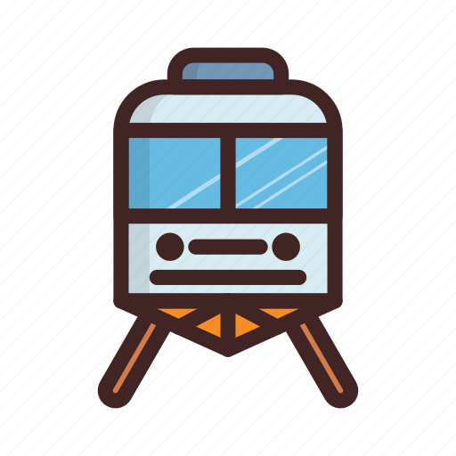 Front, locomotive, public, railway, train, transport, transportation icon - Download on Iconfinder