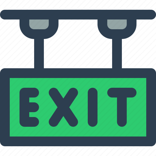 Exit, sign, exit sign, exit board icon - Download on Iconfinder