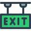 exit, sign, exit sign, exit board 