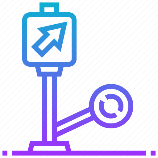Direction, railway, station, system, train icon - Download on Iconfinder